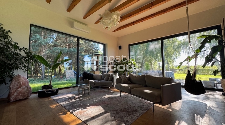 lokacja nr. L224, 05-504 Marylka k. Tarczyna, dom neutralny, nowoczesny, skandynawski